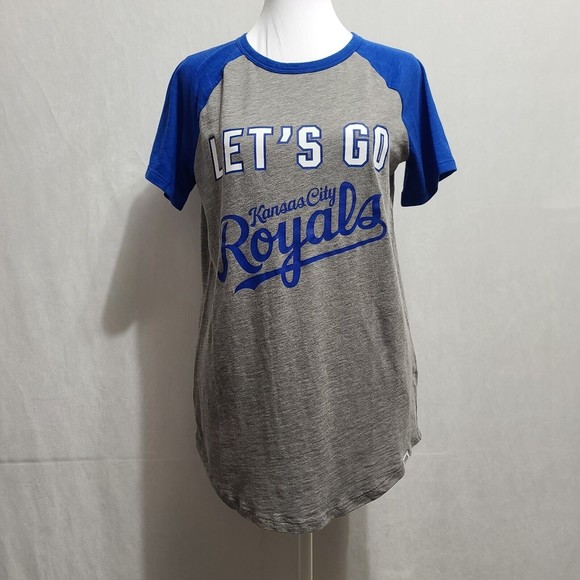 Victoria's Secret PINK Kansas City Royals V-Neck Top Women's Size Medium - Picture 2 of 9